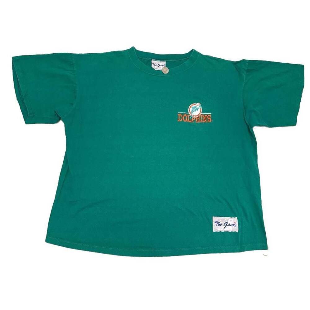 Vintage 90s The Game Miami Dolphins T-Shirt Size Large